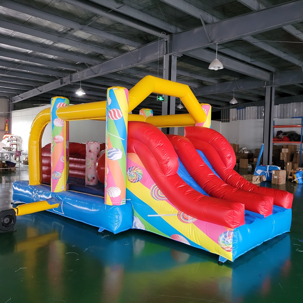 Kids Outdoor Trampoline - Commercial PVC Tarpaulin Kids Inflatable Castle