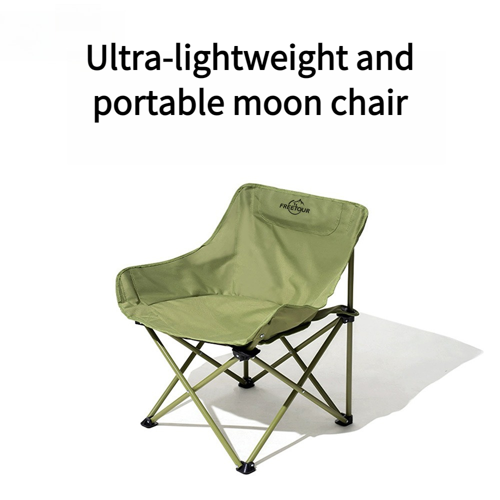 Kids Outdoor Folding Chair - Portable Moon Camping Chair Folding Chair