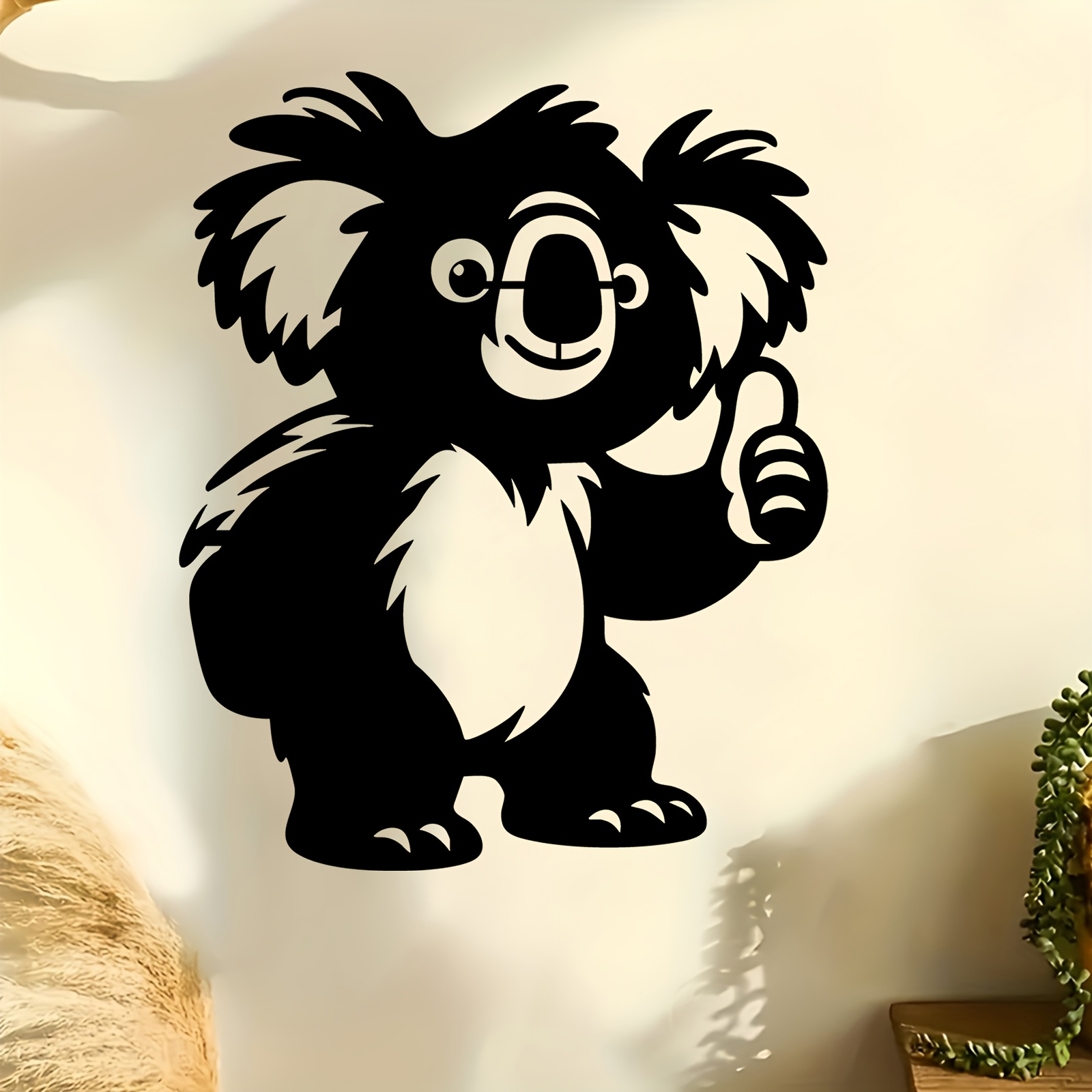 Kids Outdoor Fence - 1PC Cute Koala Aluminum Metal Wall