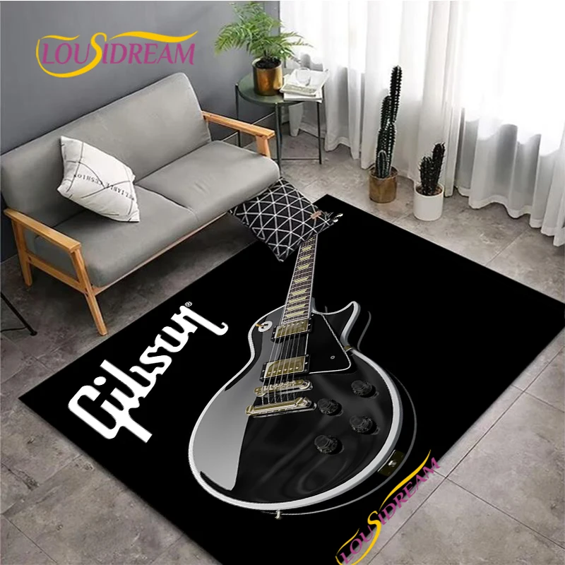 Kids Outdoor Yoga - Fender Burning Guitar Pattern Carpet Living