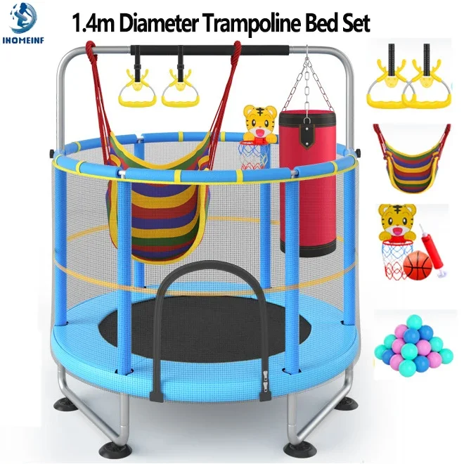 Kids Outdoor Trampoline - 55Inch Trampoline Bed Set for1-2 Kids