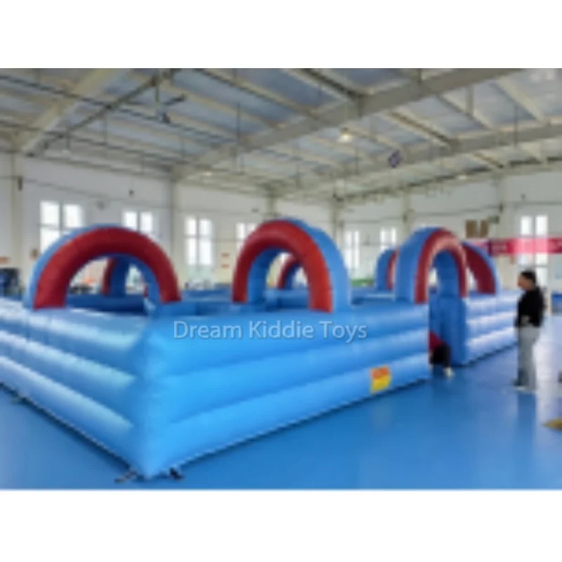 Kids Outdoor Obstacle Course Equipment - Giant PVC Inflatable Obstacle Tunnel Outdoor