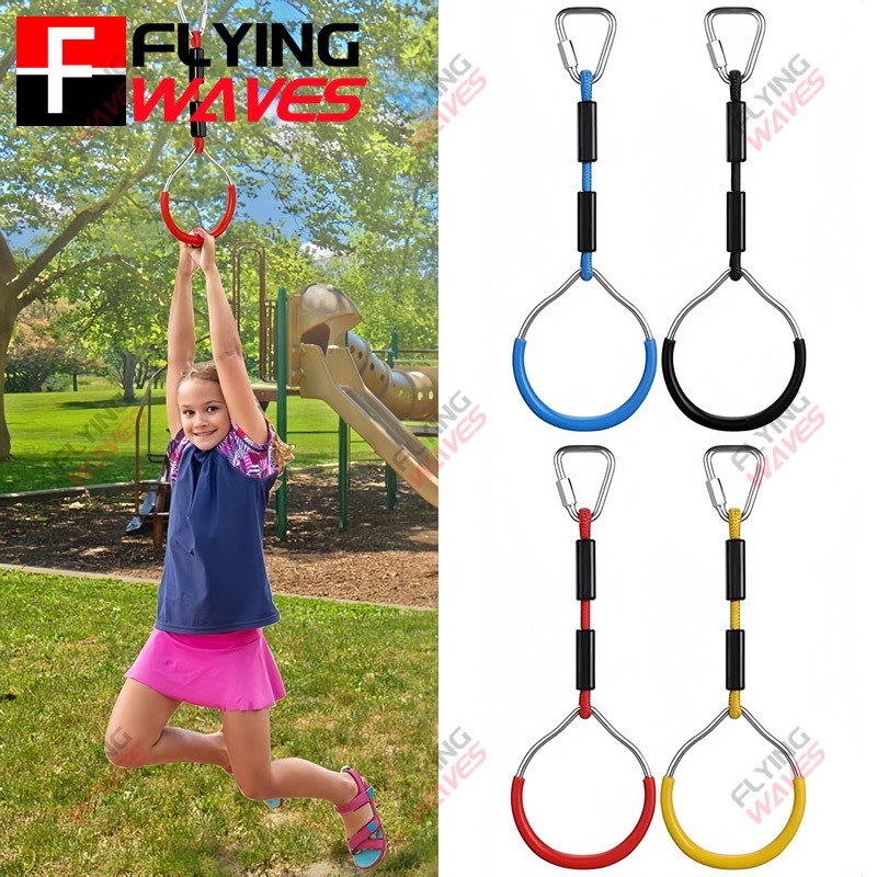 Kids Outdoor Ninja - Kids Hanging GYM Ring Swing Climbing