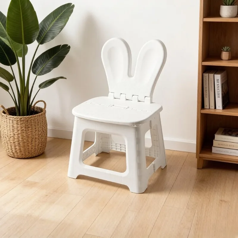 2PCS Thickened Rabbit Cartoon  - огляд і ціна Kids Outdoor Folding Chair