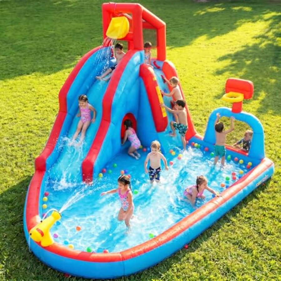 Backyard outdoor water slide i - огляд і ціна Kids Outdoor Climbing Wall