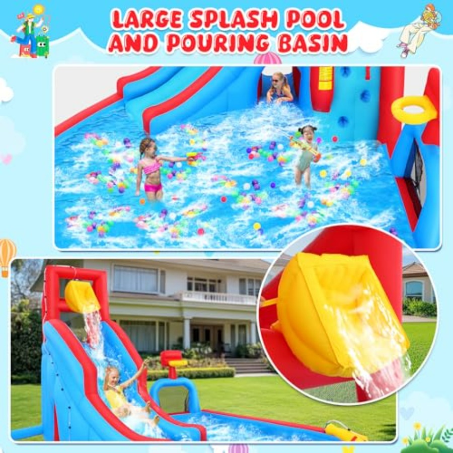 Backyard outdoor water slide i - огляд і ціна Kids Outdoor Climbing Wall