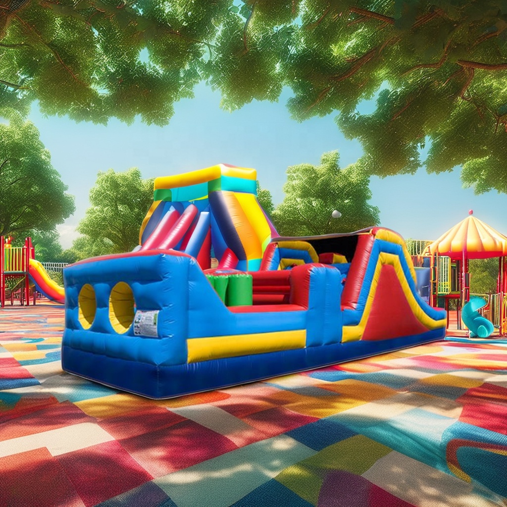 Giant Commercial Inflatable Bo - огляд і ціна Kids Outdoor Obstacle Course Equipment