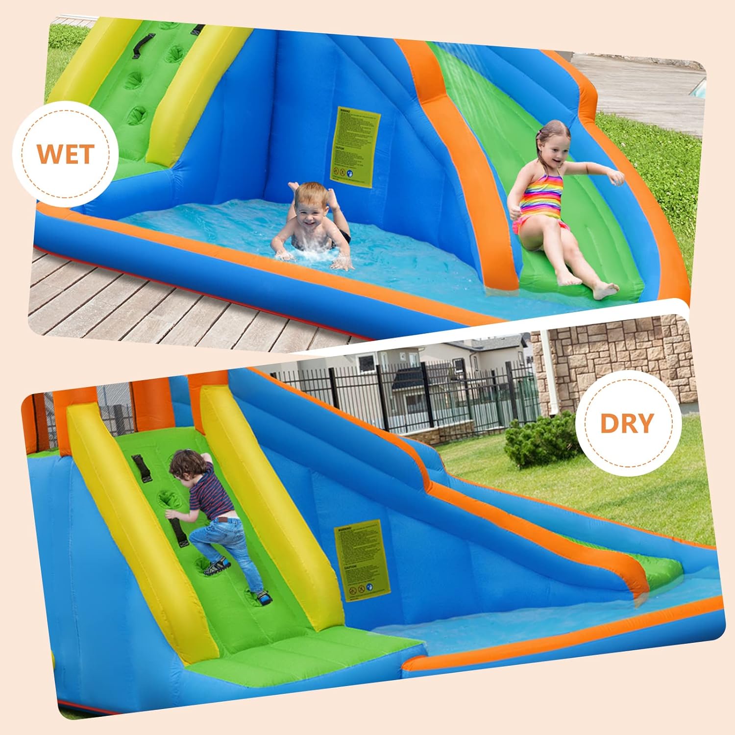 Giant Inflatable Water Park Bo - огляд і ціна Kids Outdoor Climbing Wall