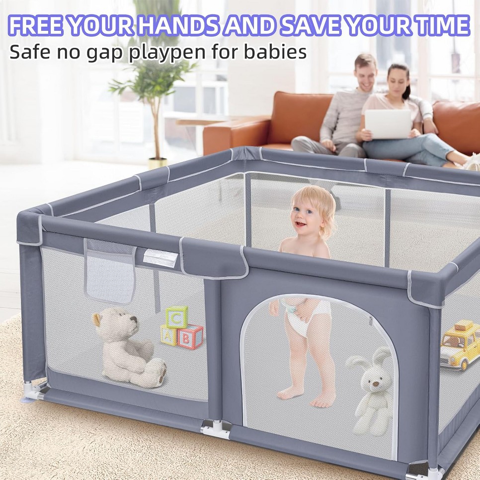 Baby Playpen, Extra Large Play - огляд і ціна Kids Outdoor Fence