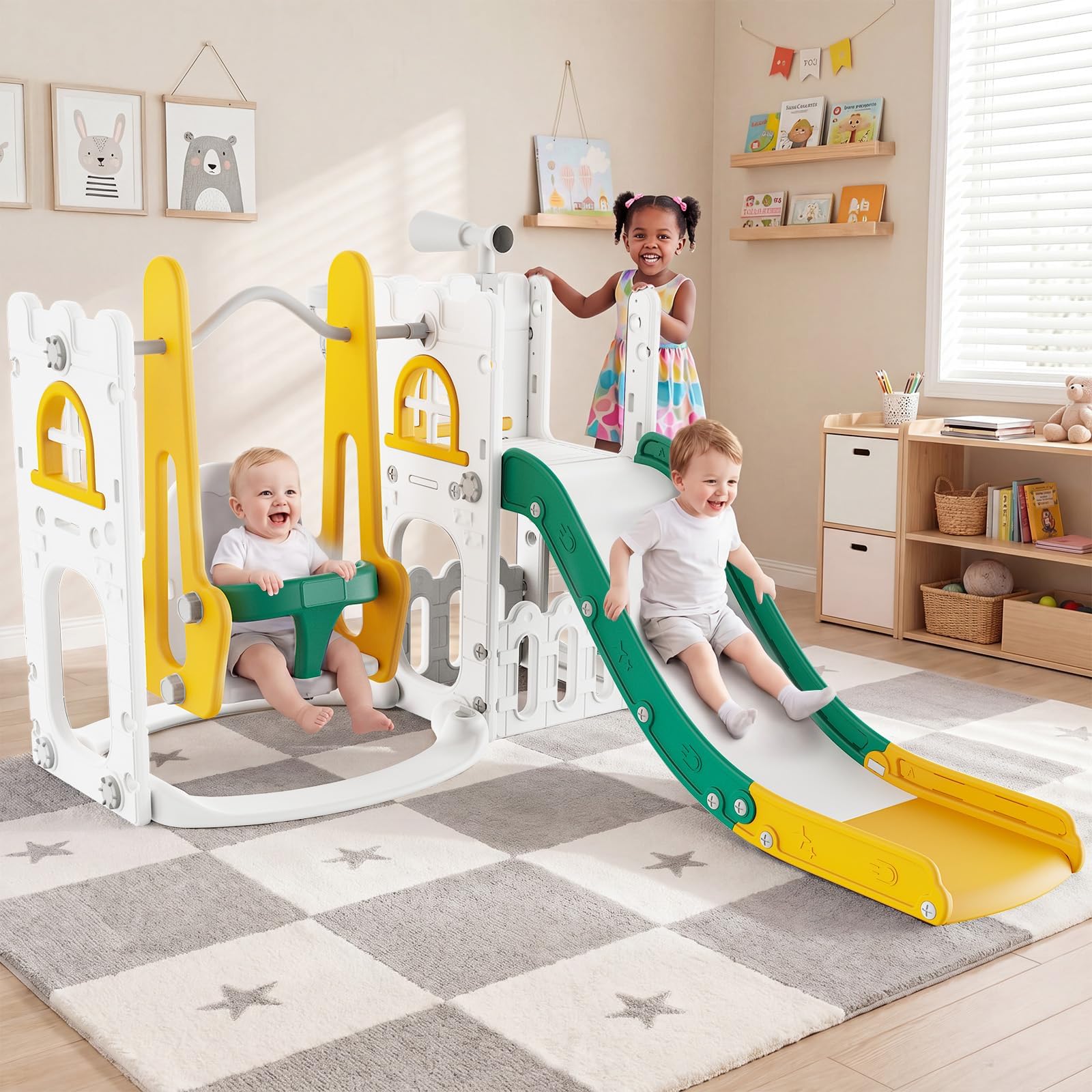 7 in 1 Toddler Slide And Swing - огляд і ціна Kids Outdoor Climber