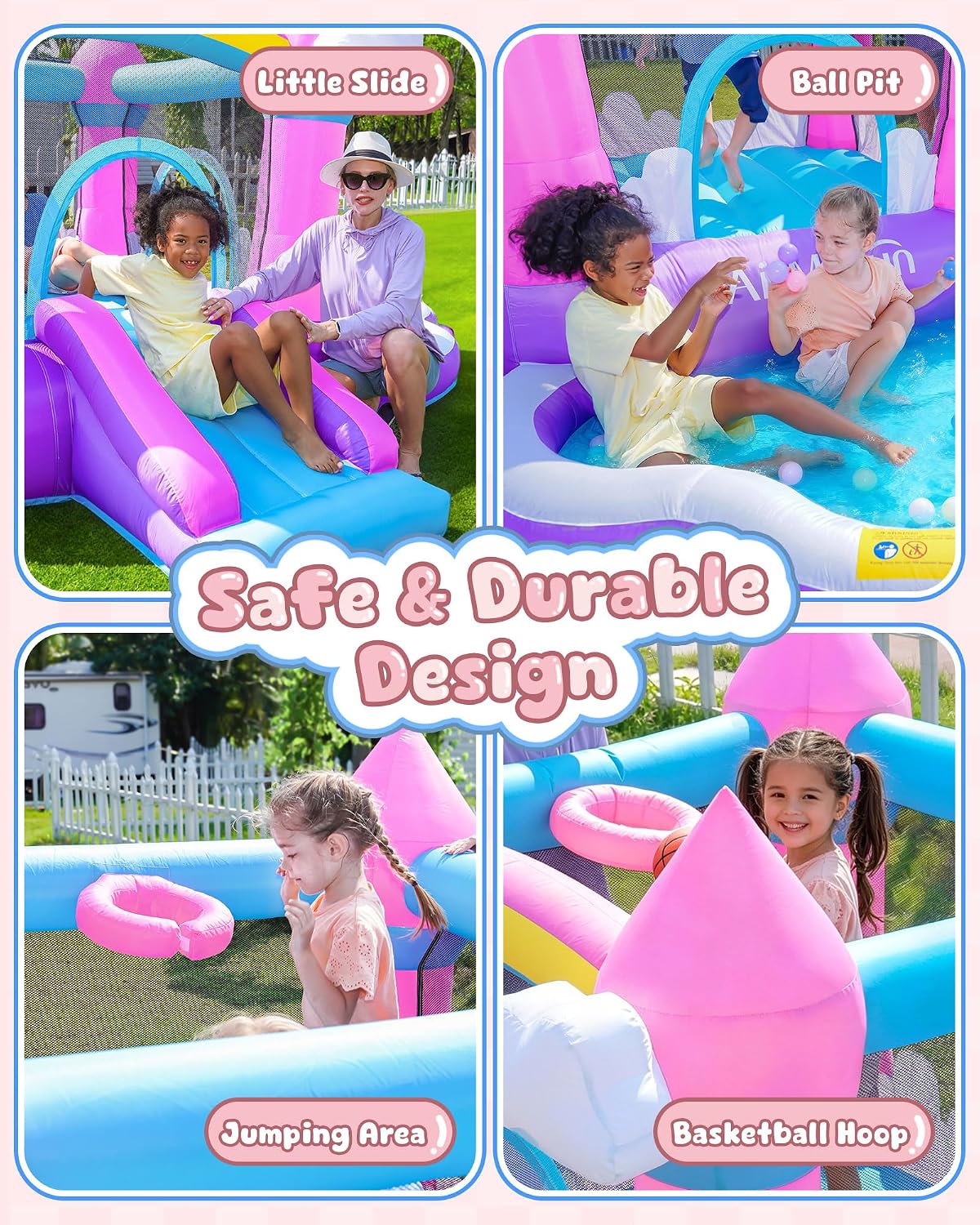 Pink Indoor/Outdoor Inflatable - огляд і ціна Kids Outdoor Water