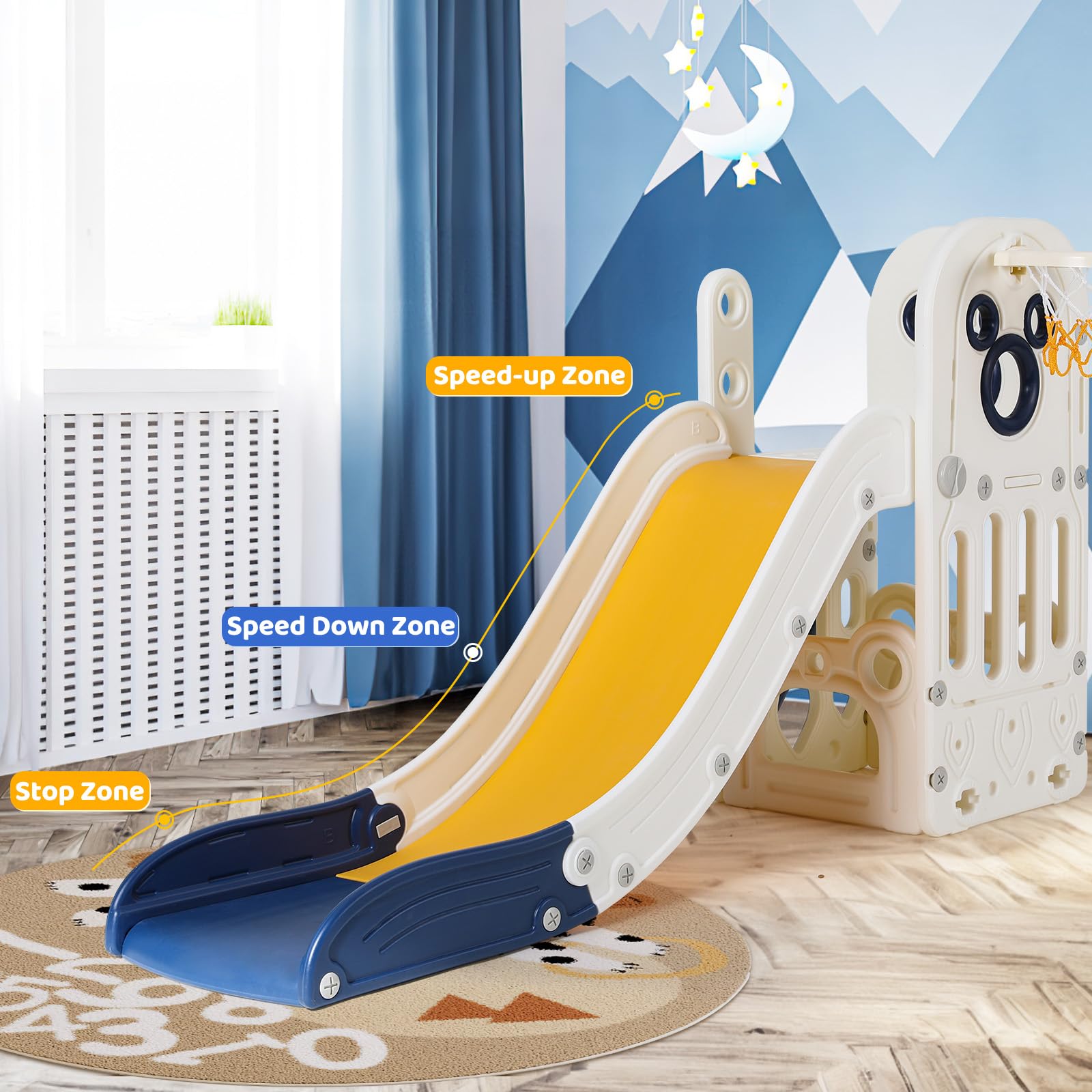 6 in 1 Toddler Slide Playset,  - огляд і ціна Kids Outdoor Climber