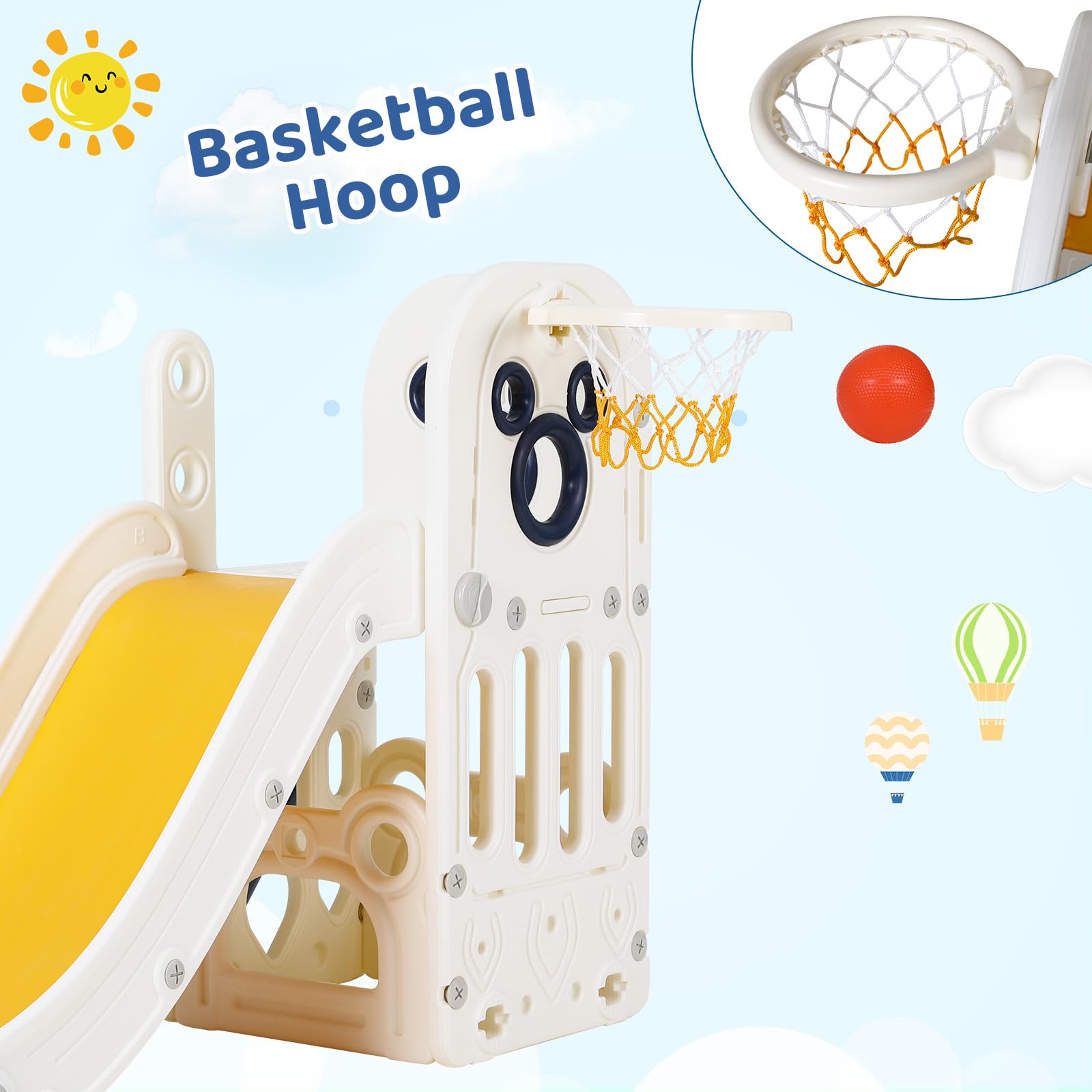 6 in 1 Toddler Slide Playset,  - огляд і ціна Kids Outdoor Climber