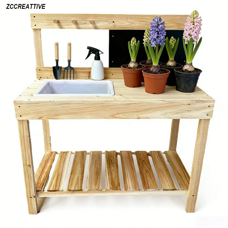 ZCCREATTIVE Children Wooden Po - огляд і ціна Kids Outdoor Mud Table