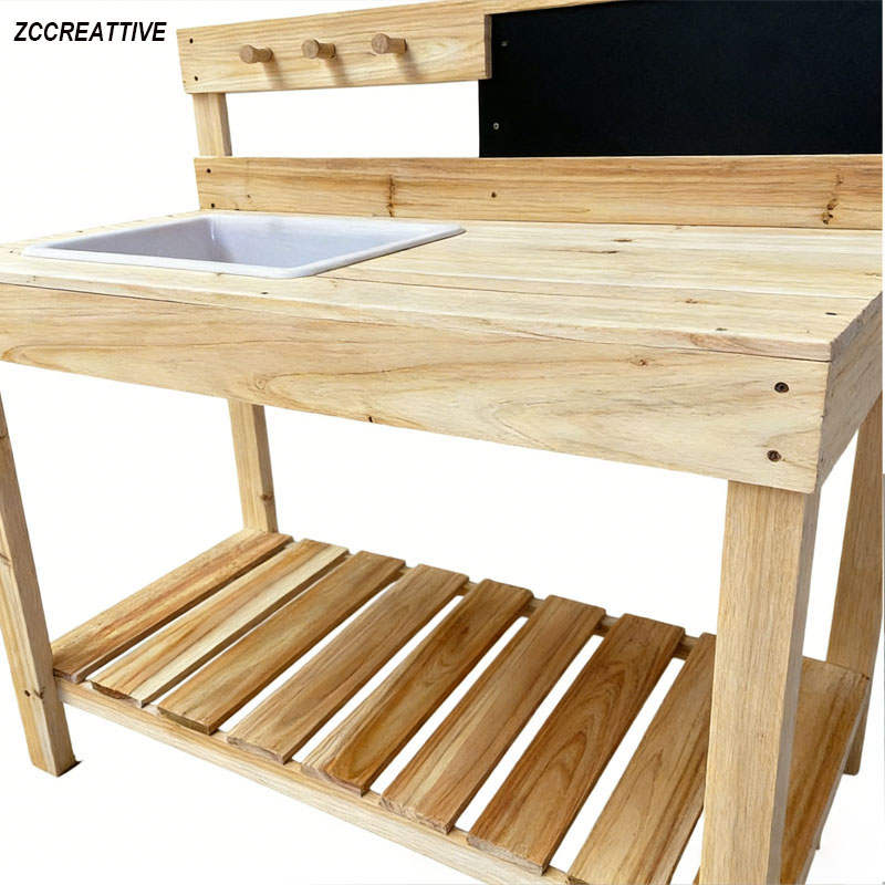 ZCCREATTIVE Children Wooden Po - огляд і ціна Kids Outdoor Mud Table