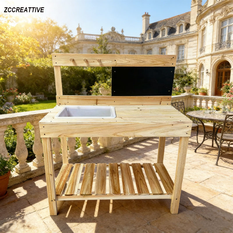 ZCCREATTIVE Children Wooden Po - огляд і ціна Kids Outdoor Mud Table