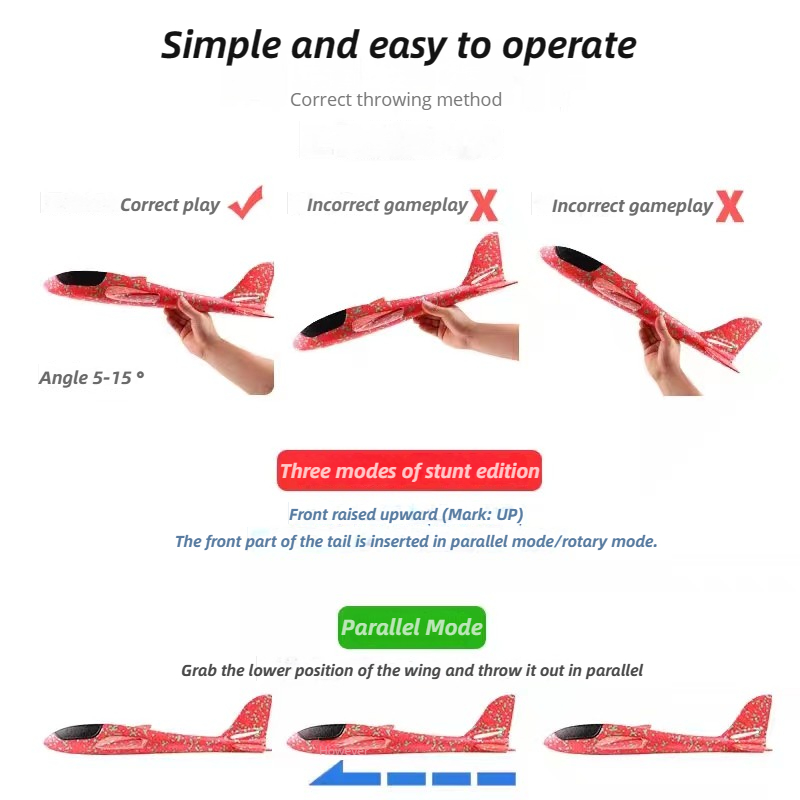 48cm Large Foam Airplane Child - огляд і ціна Kids Outdoor Activities