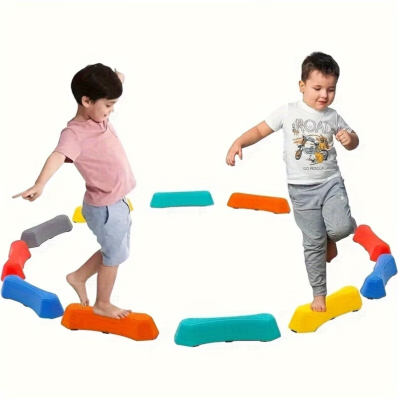 6pcs Stepping Stones Set, Anti - огляд і ціна Kids Outdoor Obstacle Course Equipment