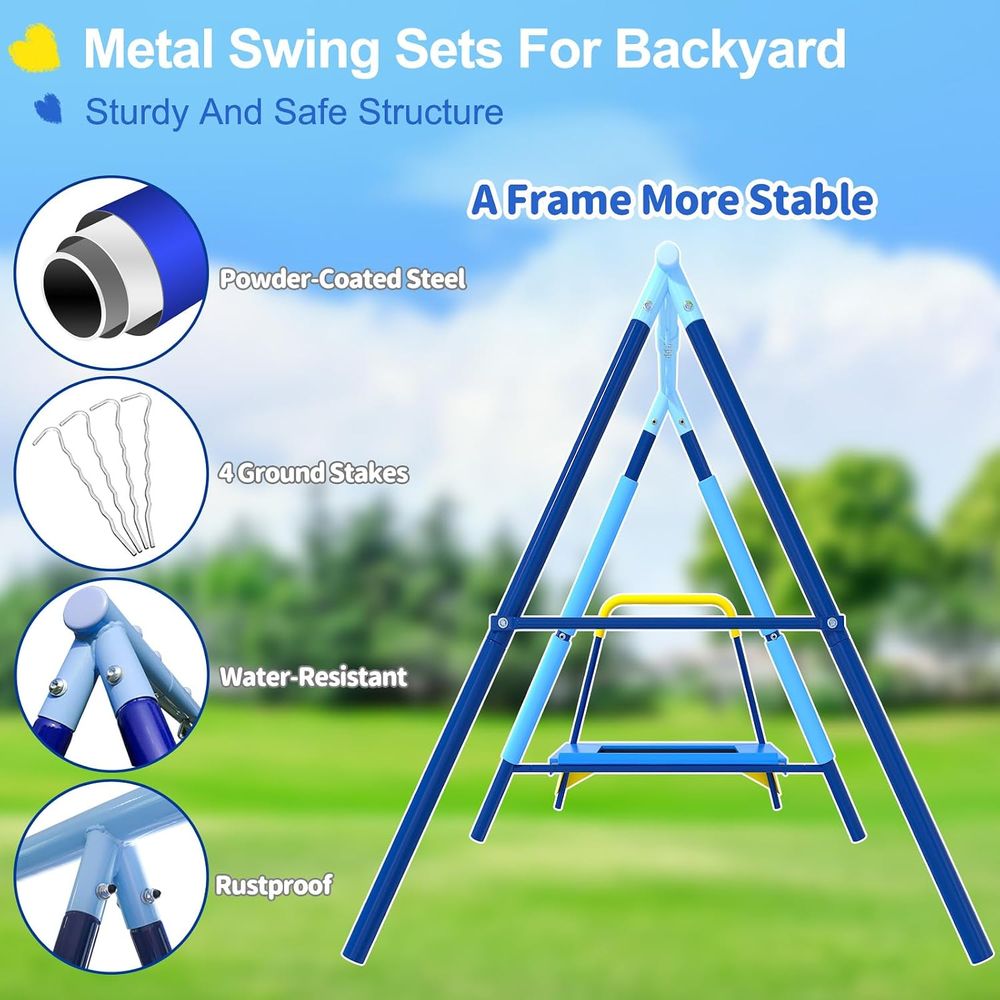 3-in-1 Kids Swing t with Tpoli - огляд і ціна Kids Outdoor Zone