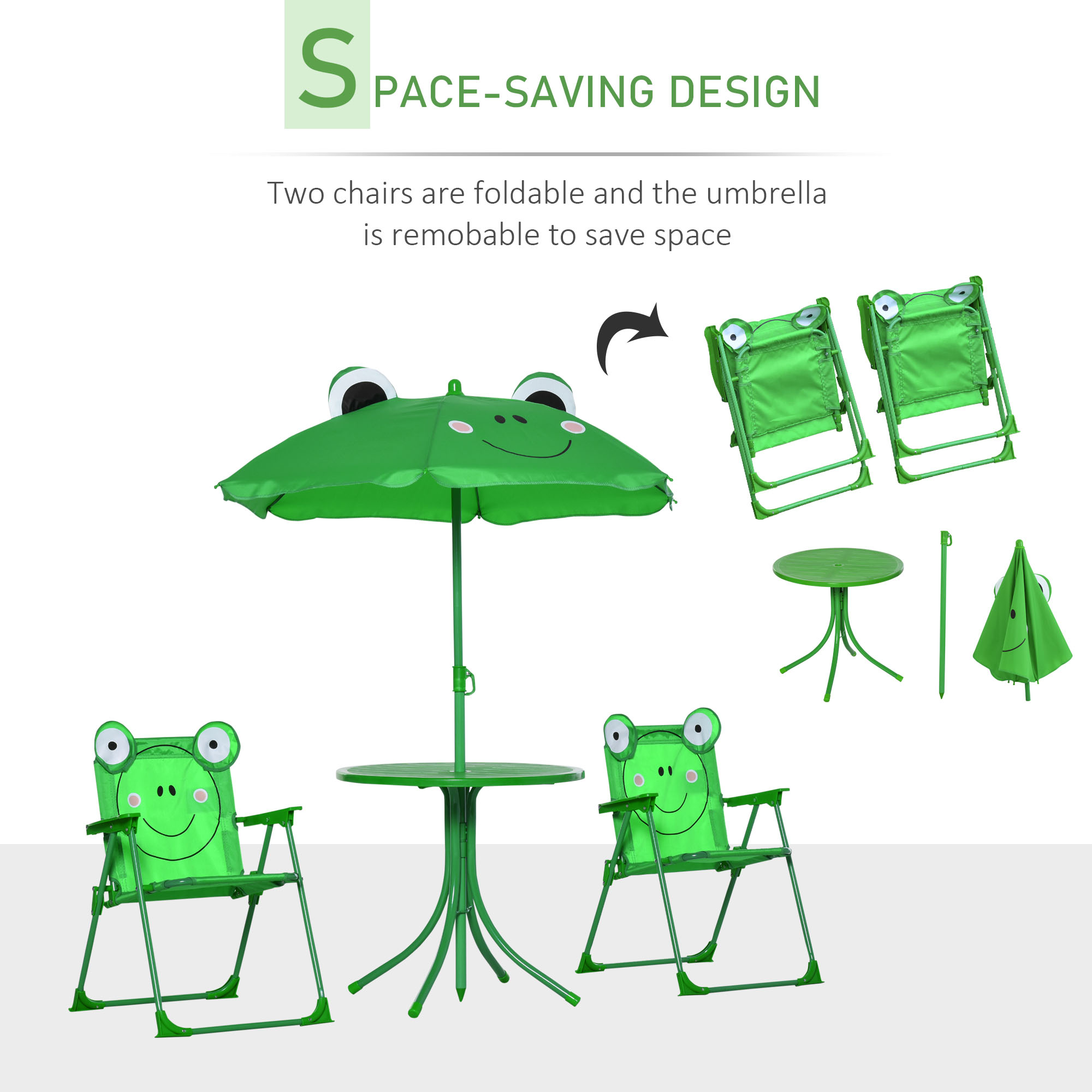 Kids Table and Chair Set, Outd - огляд і ціна Kids Outdoor Folding Chair