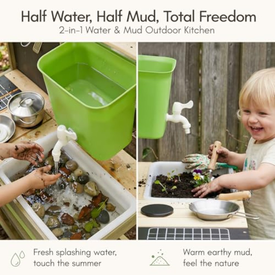 Outdoor mud kitchen for kids:  - огляд і ціна Kids Outdoor Mud Table