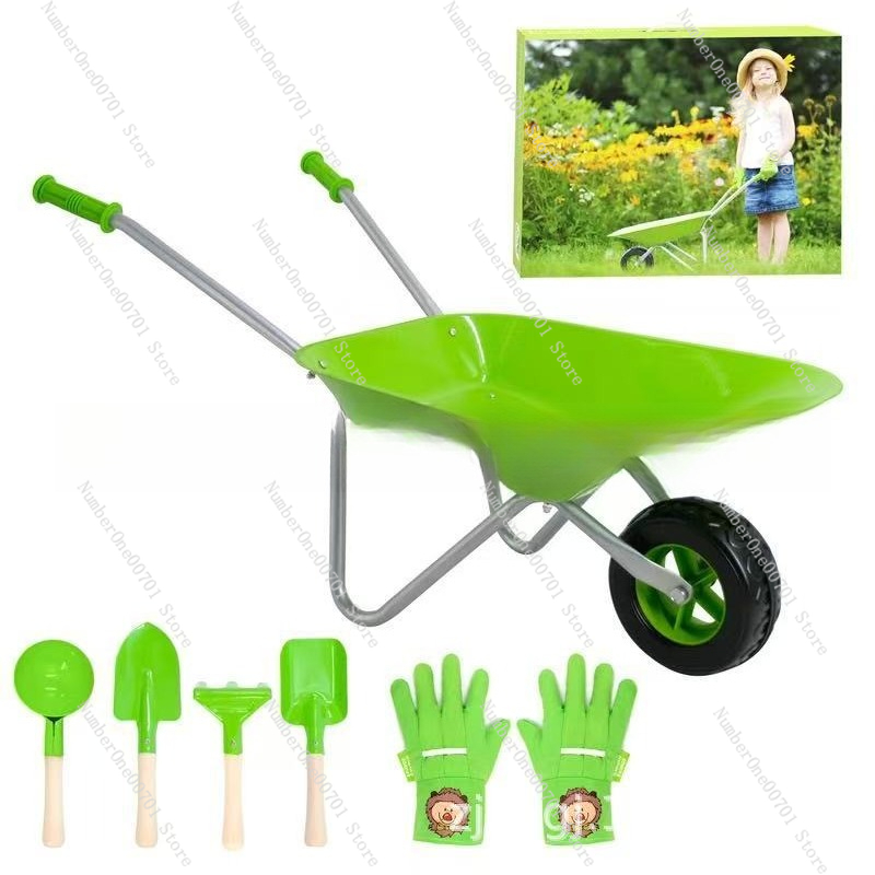 Kids Outdoor Wheelbarrow, Gree - огляд і ціна Kids Outdoor Activities