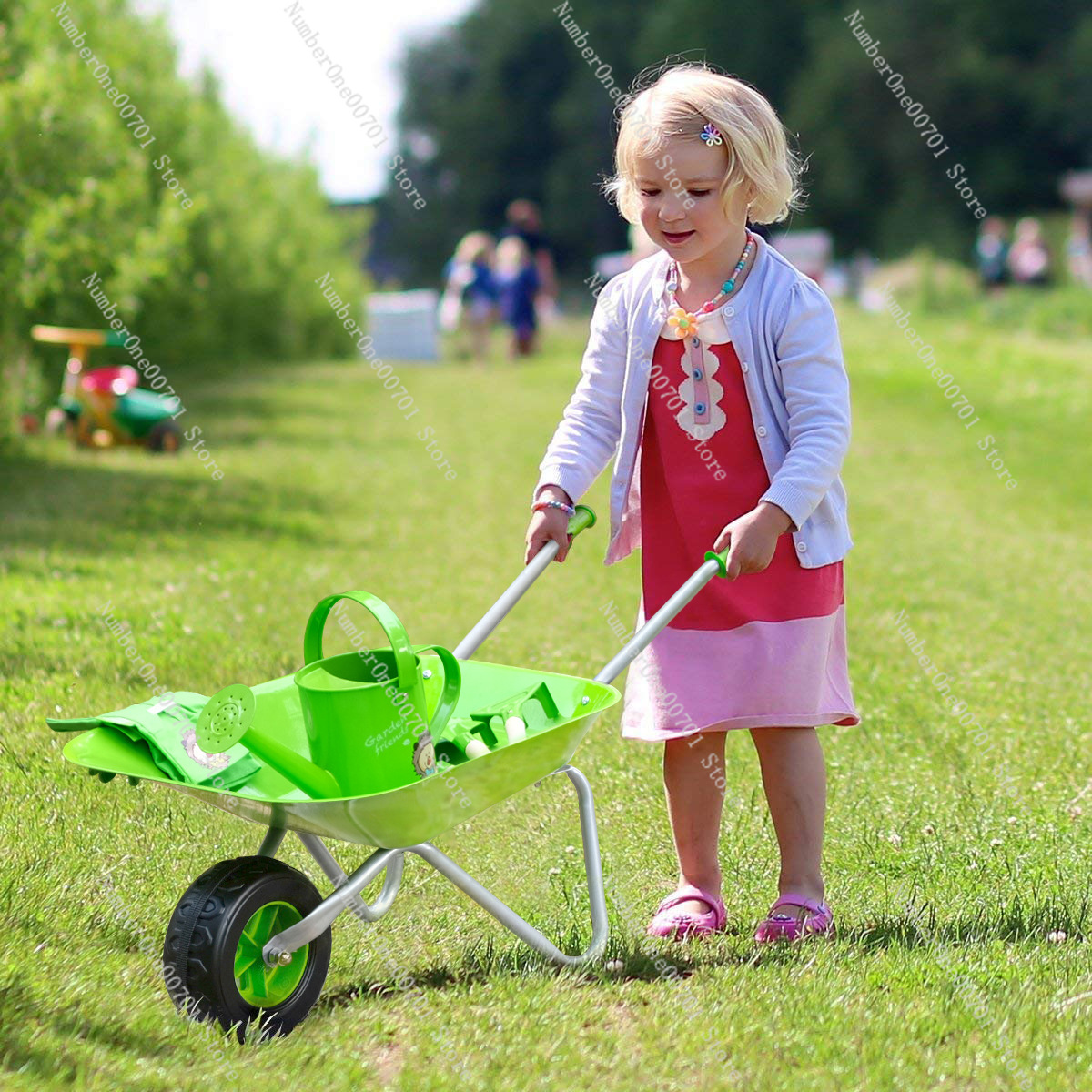 Kids Outdoor Wheelbarrow, Gree - огляд і ціна Kids Outdoor Activities