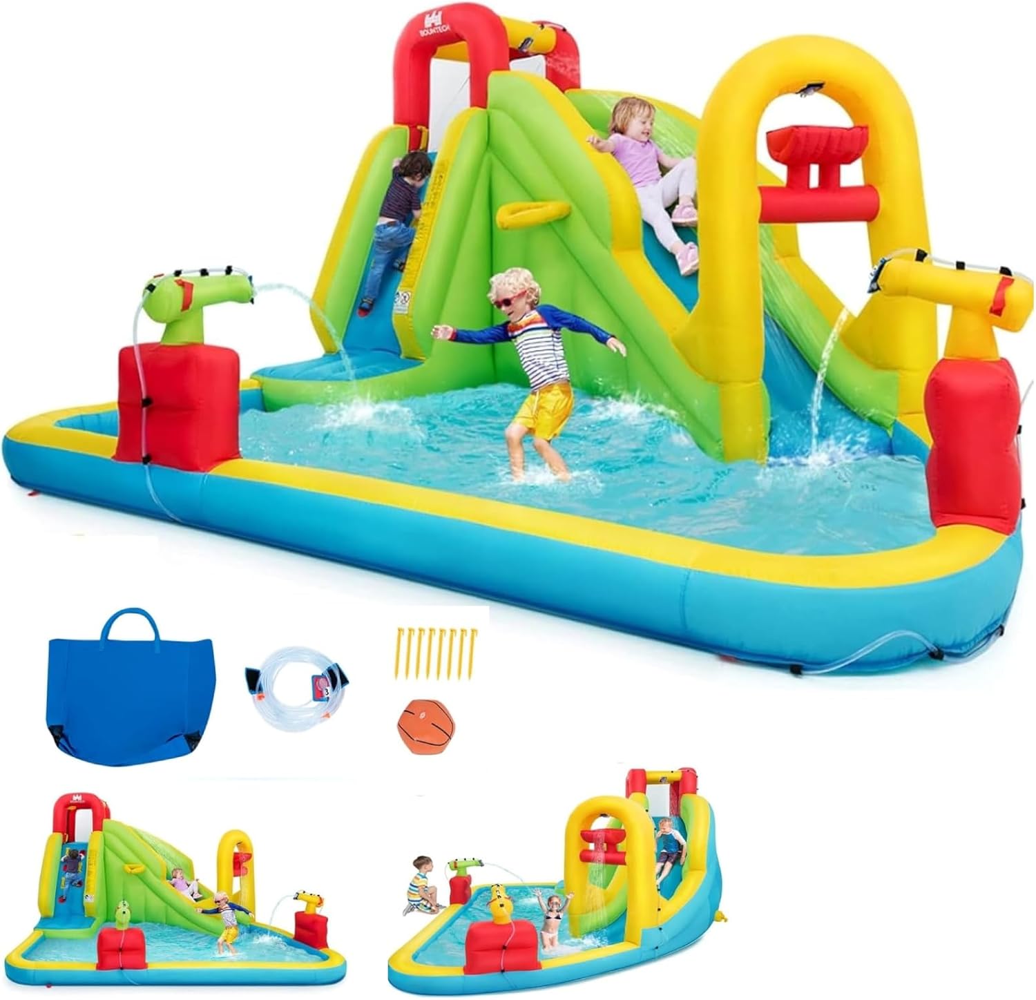 Mega Inflatable Water Park Bou - огляд і ціна Kids Outdoor Water