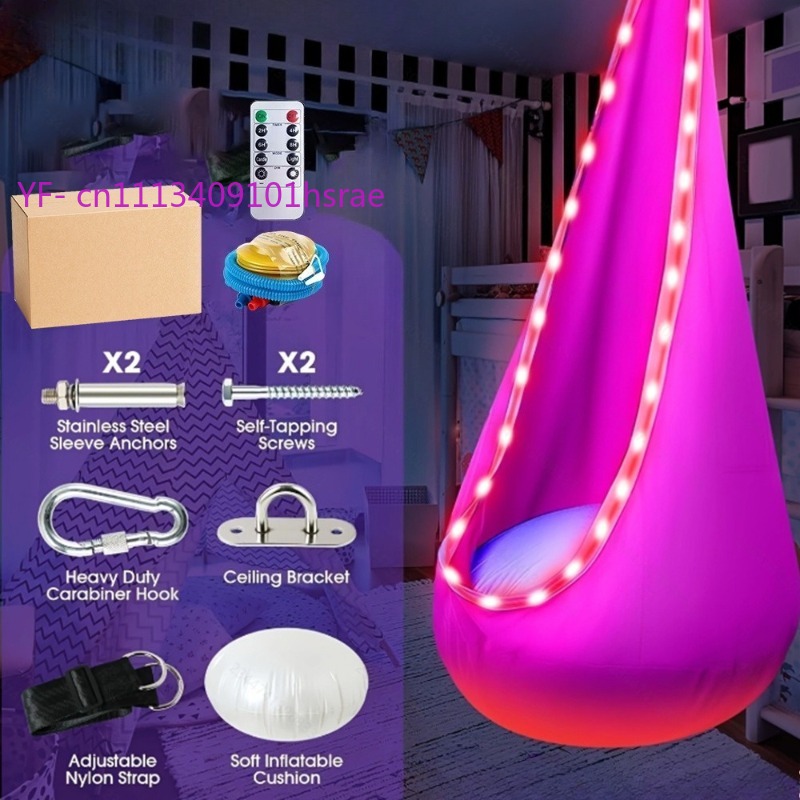 Glowing LED Inflatable Hammock - огляд і ціна Kids Outdoor Hammock