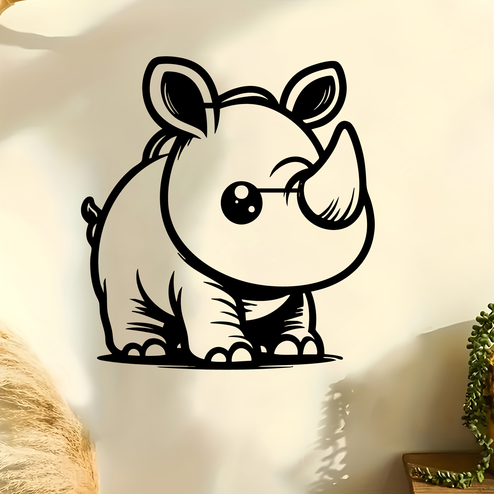 Cute Rhino Metal Wall Art, Rus - огляд і ціна Kids Outdoor Fence