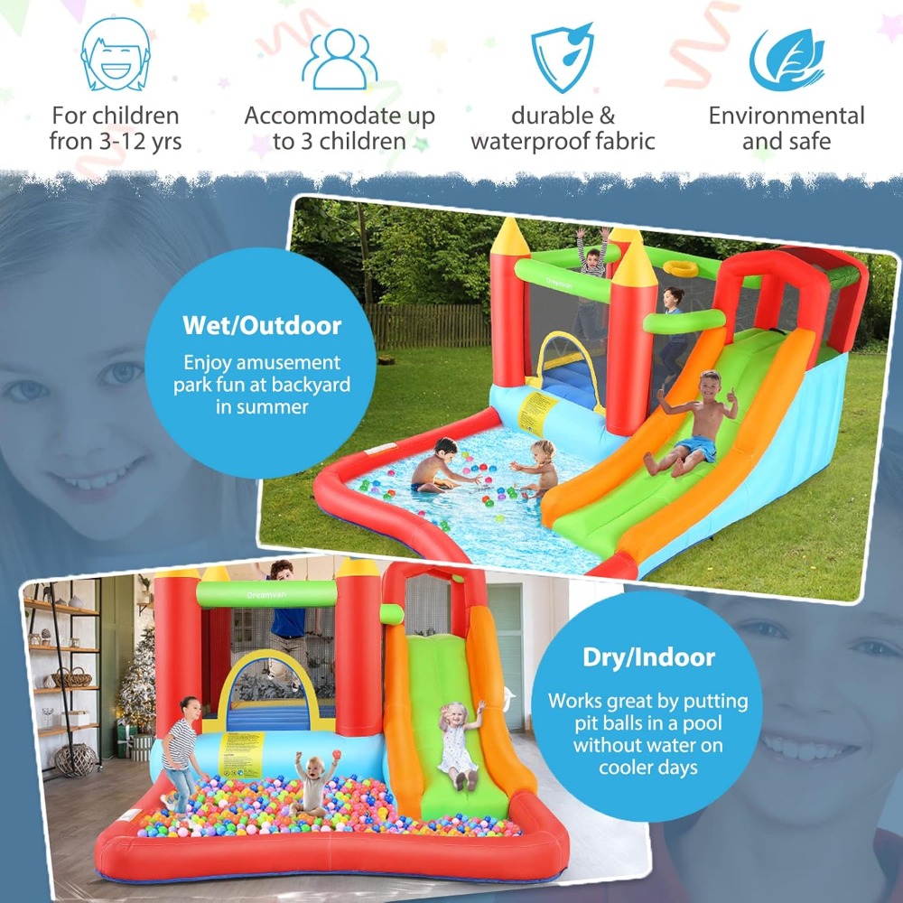 Multi-Function-Inflatable Boun - огляд і ціна Kids Outdoor Climbing Wall