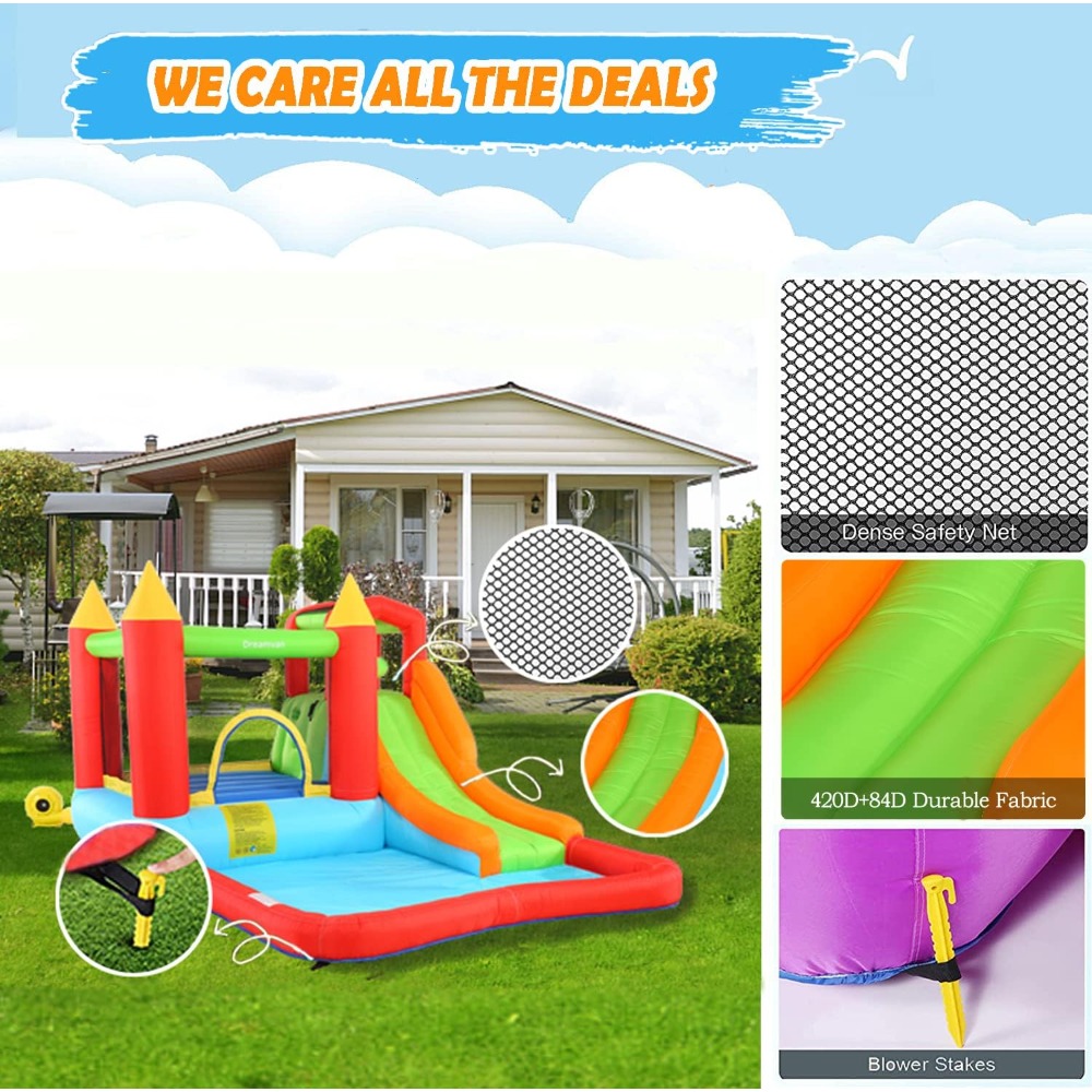 Multi-Function-Inflatable Boun - огляд і ціна Kids Outdoor Climbing Wall
