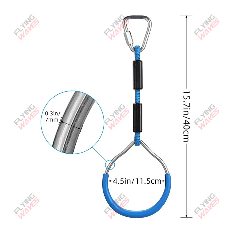 Kids Hanging GYM Ring Swing Cl - огляд і ціна Kids Outdoor Ninja