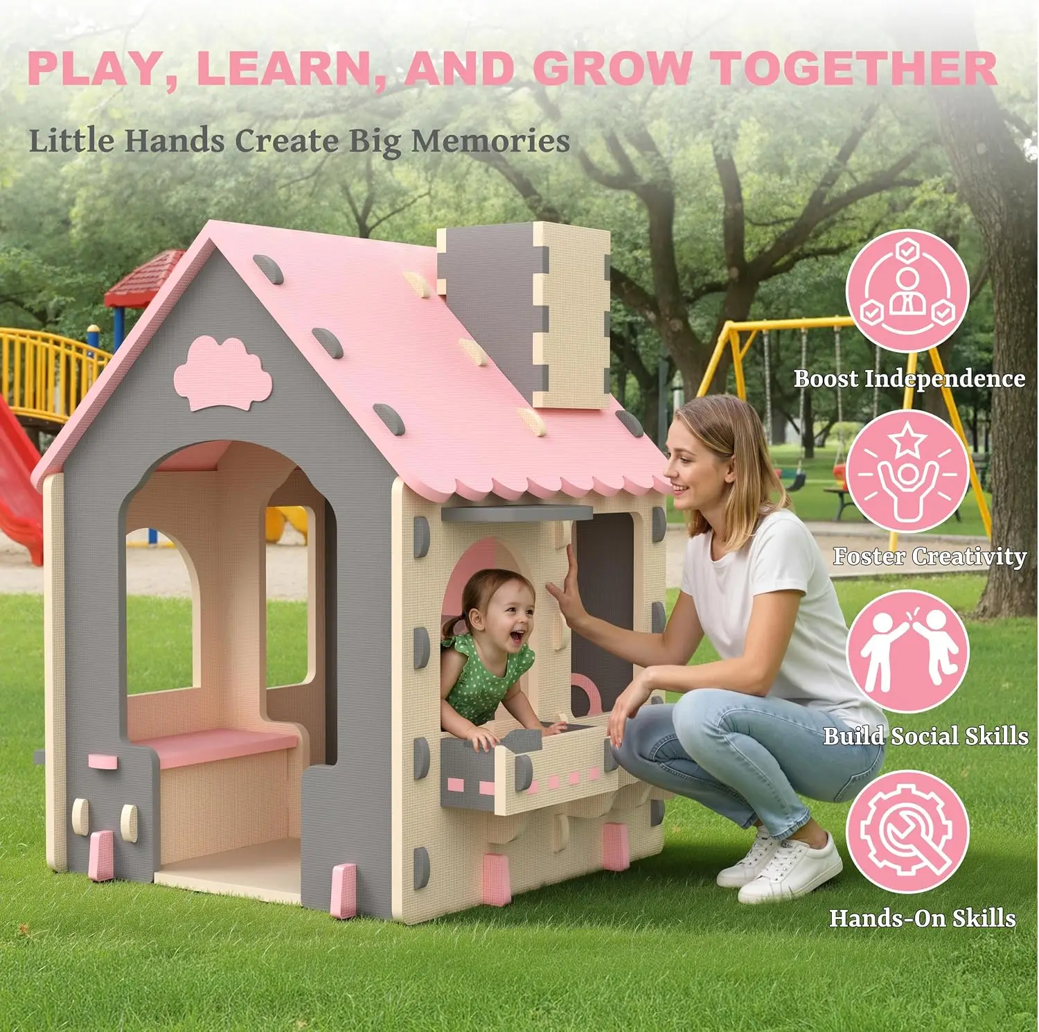Kids Playhouse Kitchen Theme,  - огляд і ціна Kids Outdoor House With Kitchen