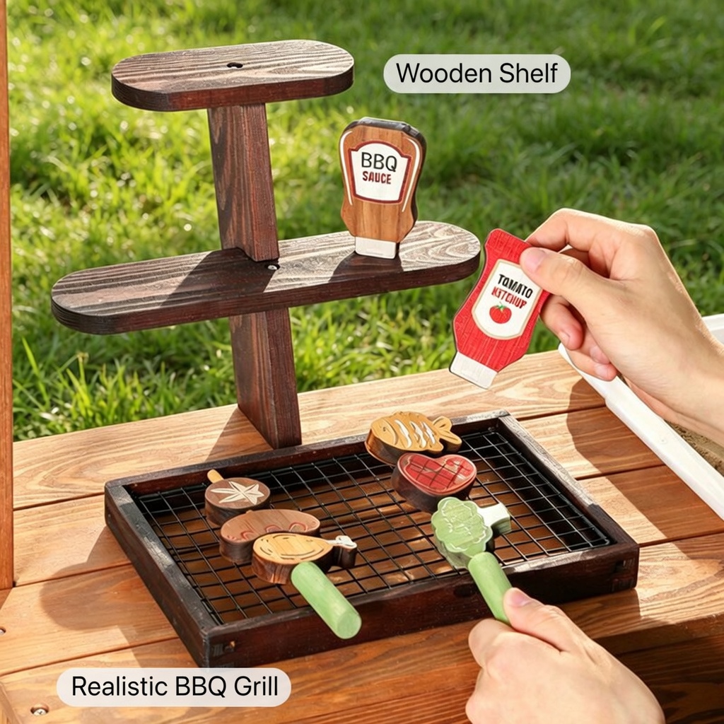 Wooden Outdoor Play House Mud  - огляд і ціна Kids Outdoor House With Kitchen