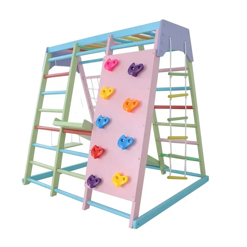 Kids Wooden Climbing Frame Ind - огляд і ціна Kids Outdoor Gym Equipment