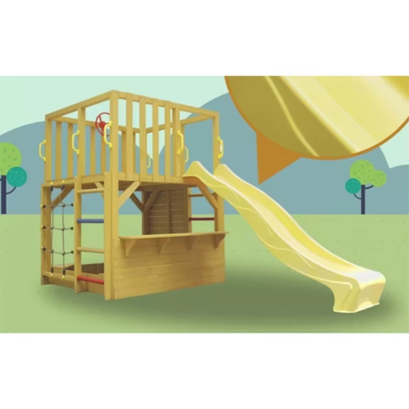 Kids Wooden Outdoor Cubby Hous - огляд і ціна Kids Outdoor Climbing Wall