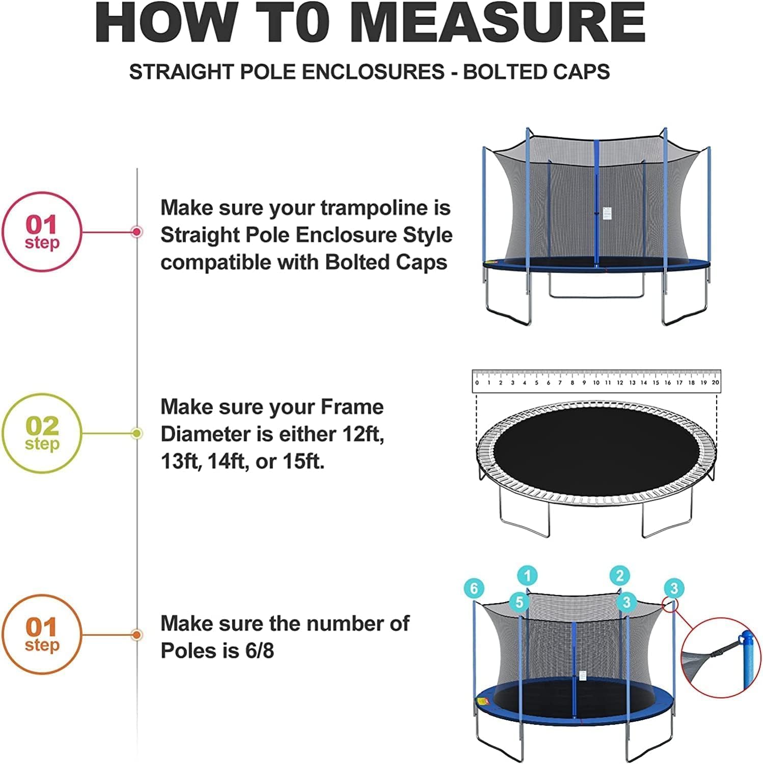 Trampoline safe net  6FT/8FT/1 - огляд і ціна Kids Outdoor Trampoline